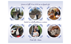 Wedding thank you card in Dutch Delfts style